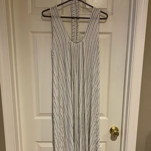 Latched Mama Nursing Romper - White Striped / One Size